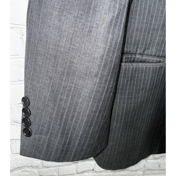 BROOKS BROTHERS Makers Merchants 1818 Madison Gray Striped Wool Blazer Size 42R - Picture 5 of 7